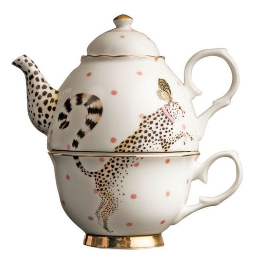 Yvonne Ellen Cheetah Tea-For-One Teapot, Multi, 300ml one in stock