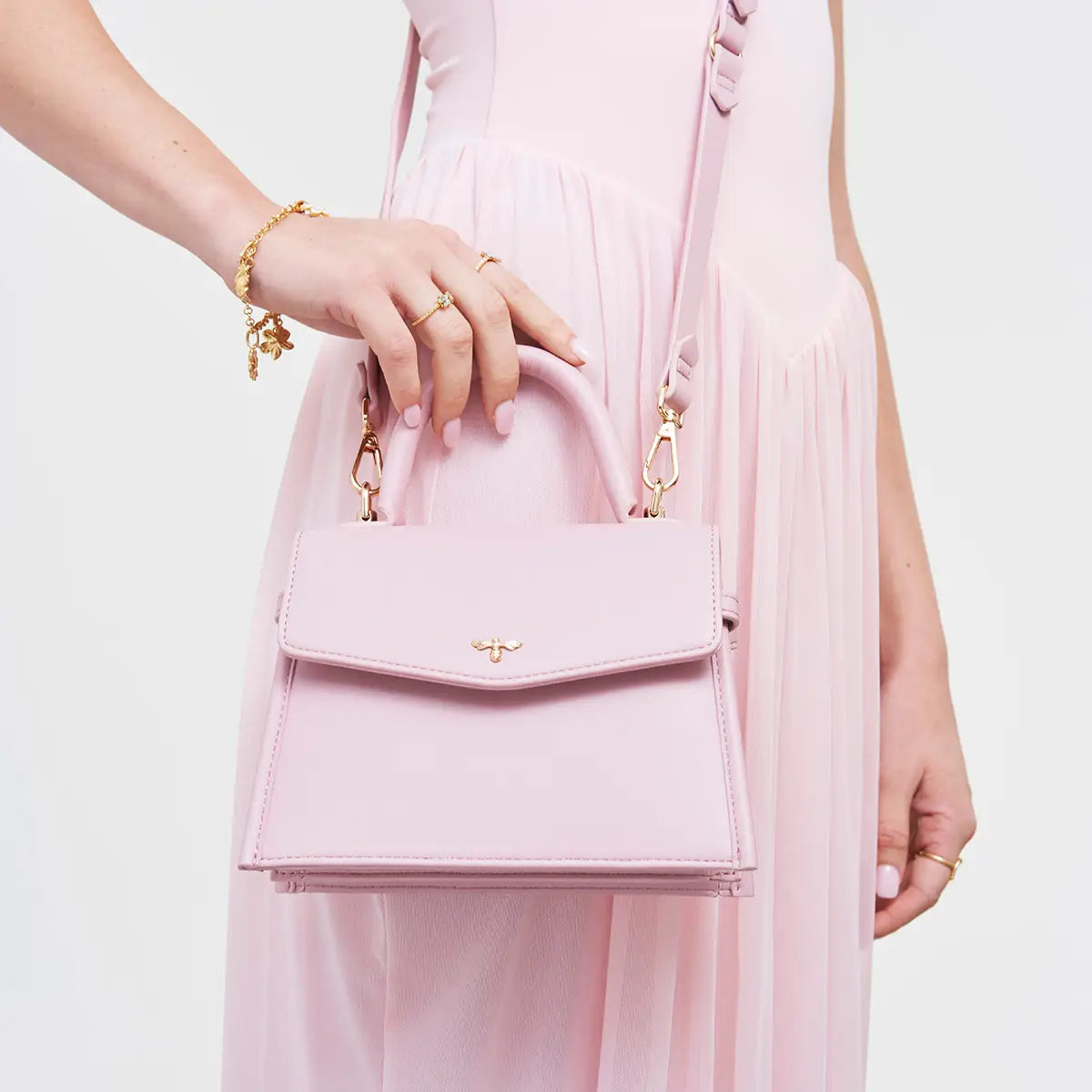 Pink Small Structured Tote