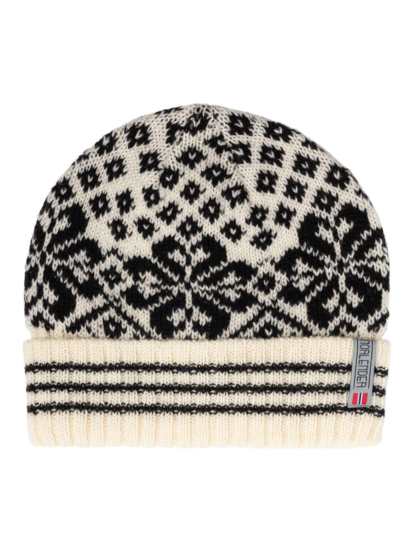 Selbu knitted beanie (261)Red 100% wool