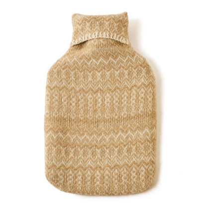 Fair Isle Pure New Wool Hot Water Bottle