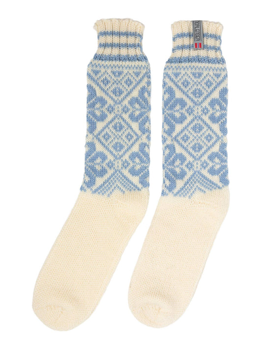 Selbu knitted socks (263) Blue  100% wool