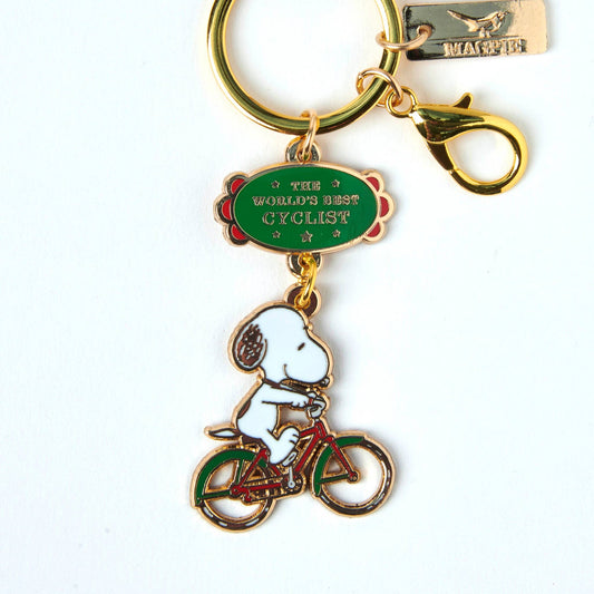 Peanuts World's Best Keyring Cyclist