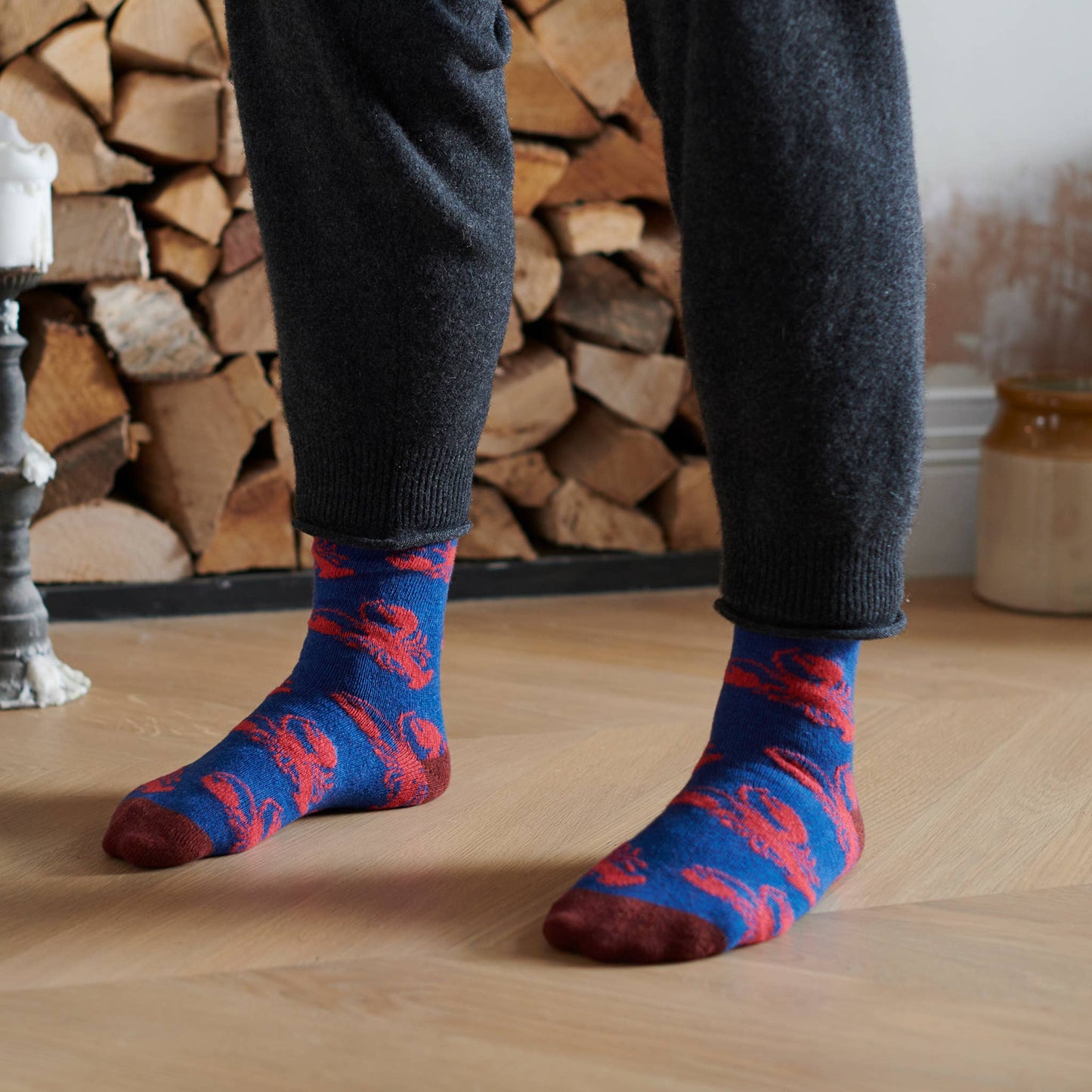 Men's Lambswool Ankle Socks