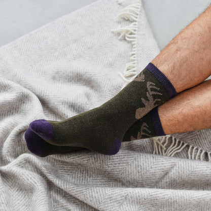 Men's Lambswool Ankle Socks