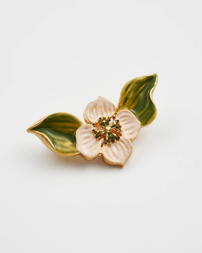 Poppy Anemone Enamel Brooch