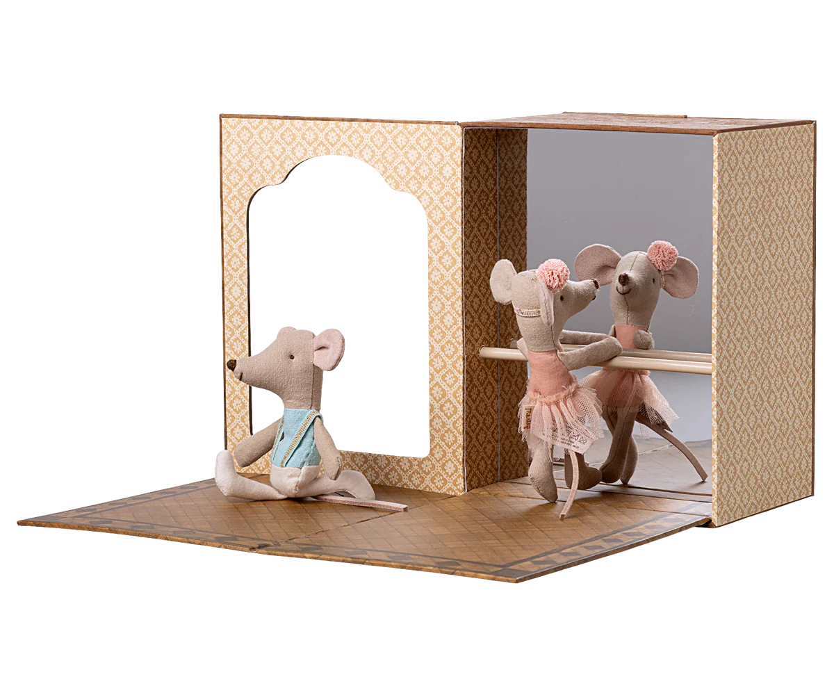 Ballet mice in dance studio, Little sister and brother pre order A/W2025