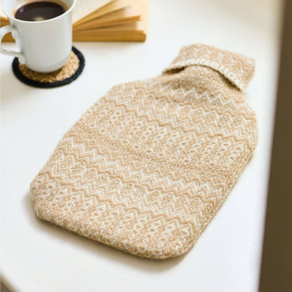 Fair Isle Pure New Wool Hot Water Bottle