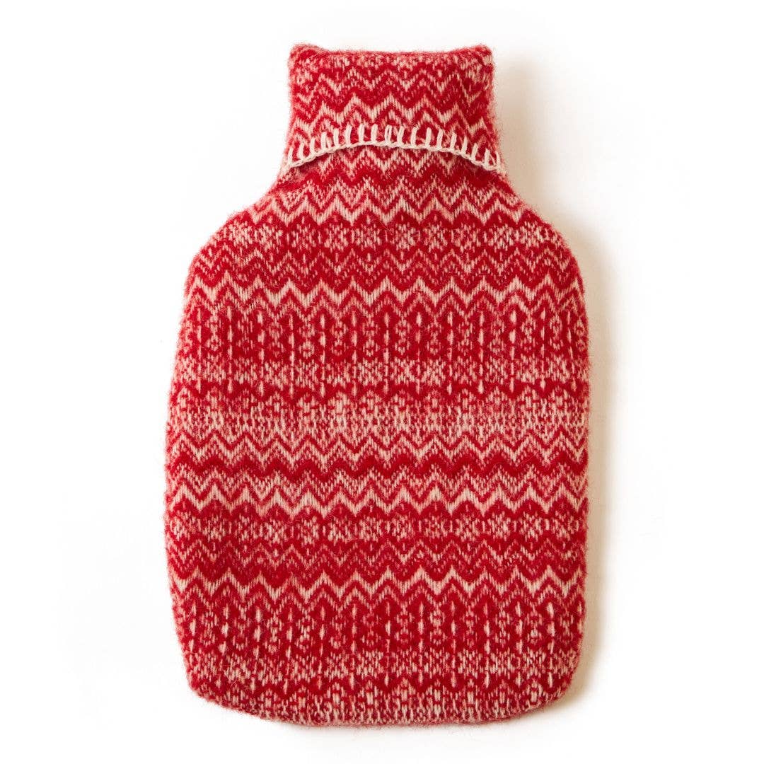 Fair Isle Pure New Wool Hot Water Bottle