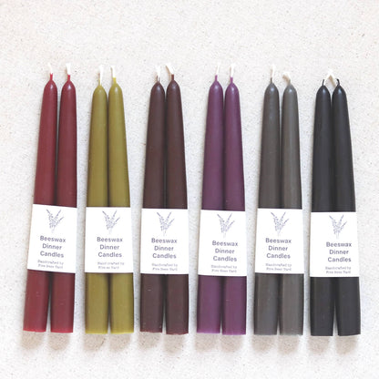 Eco & Sustainable Tapered Dinner Candles | Long & Clean Burn
