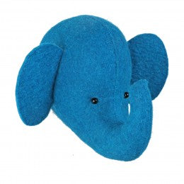 Colour Drench Elephant Head Mini - Blue pre order