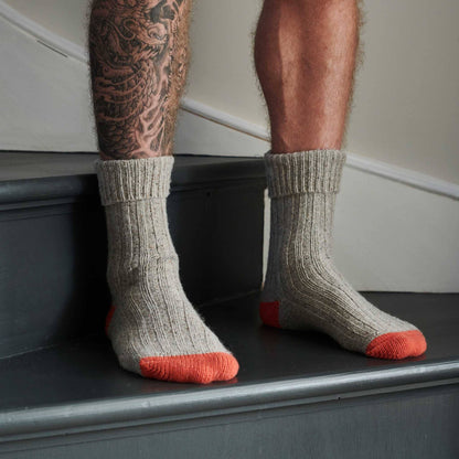 Unisex Recycled Silk Blend Ribbed Socks