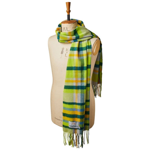 Lambswool Bright Check Scarf