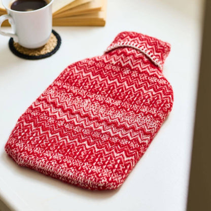 Fair Isle Pure New Wool Hot Water Bottle
