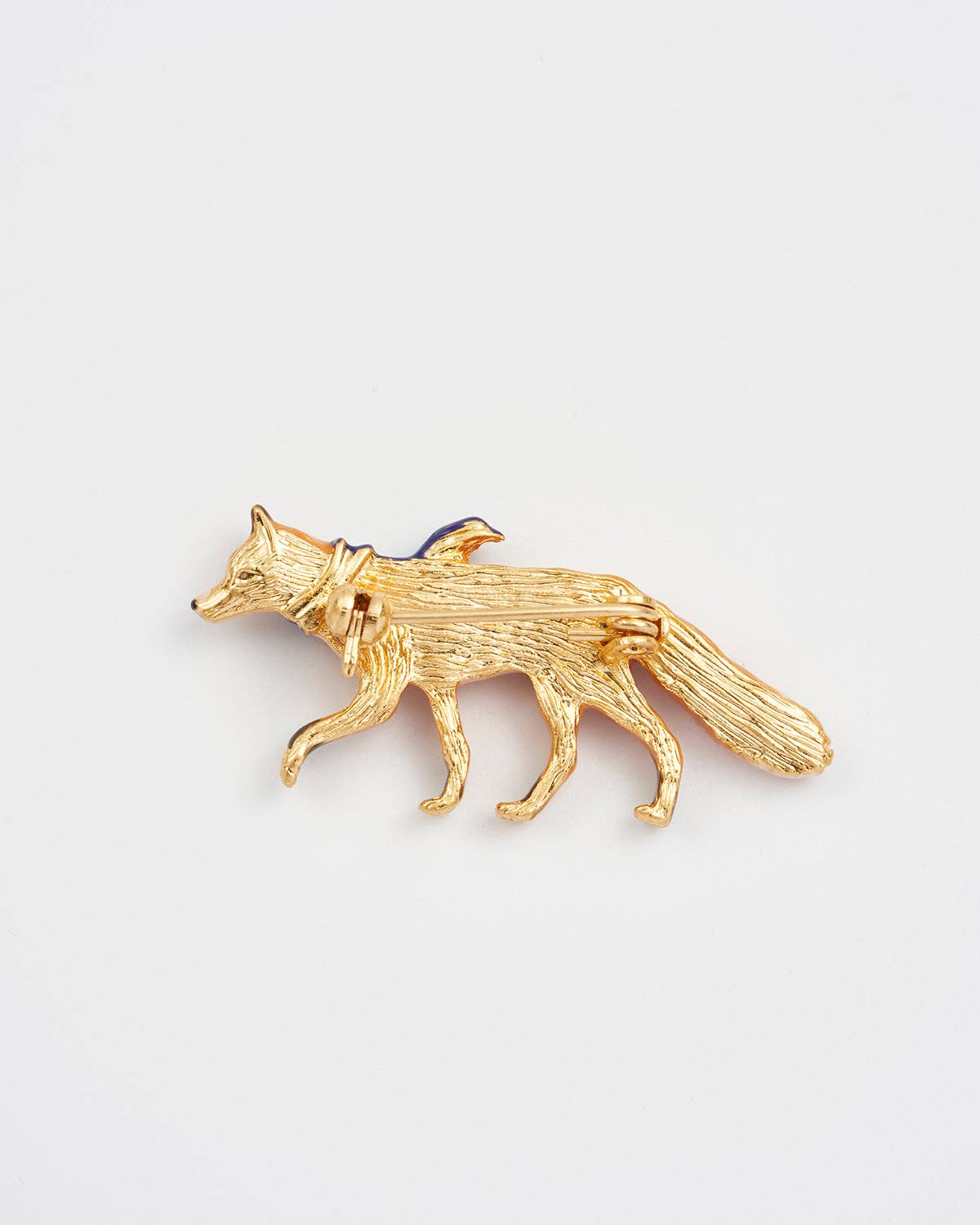 Cosy Fox Enamel Brooch