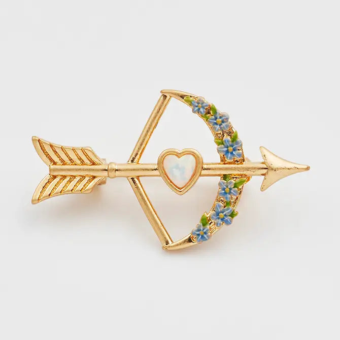 Cupid Heart Brooch