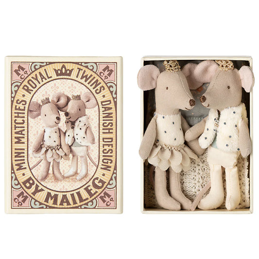 ROYAL TWINS MICE LITTLE SISTER AND BROTHER IN MATCHBOX  (2025)