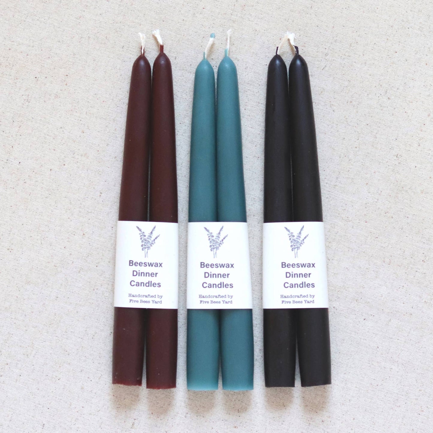 Eco & Sustainable Tapered Dinner Candles | Long & Clean Burn