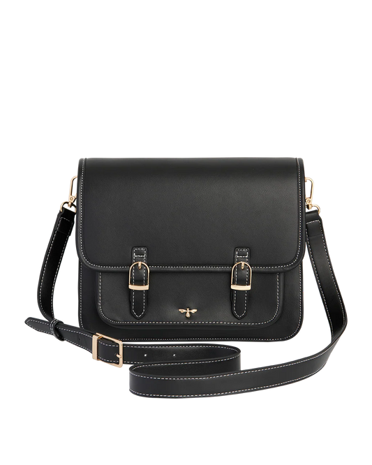 Into the Woods Black  Classic Satchel
