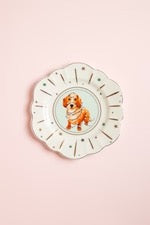 YVONNE ELLEN XMAS SAUSAGE DOGGIE CAKE PLATE