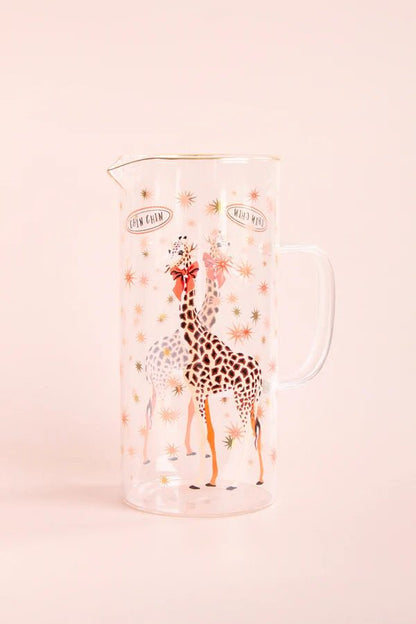 YVONNE ELLEN GIRAFFE GLASS JUG