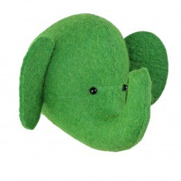 Colour Drench Elephant Head Mini - Green pre order