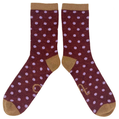 Men's Lambswool Ankle Socks 8-11 spot