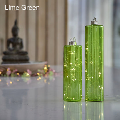 Glass Cylinders green | set of 2