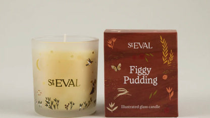 St Eval Figgy Pudding Scented Candle ,Wonderland Glass