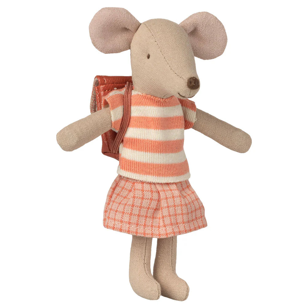 Maileg Tricycle Mouse, Big Sister Coral
