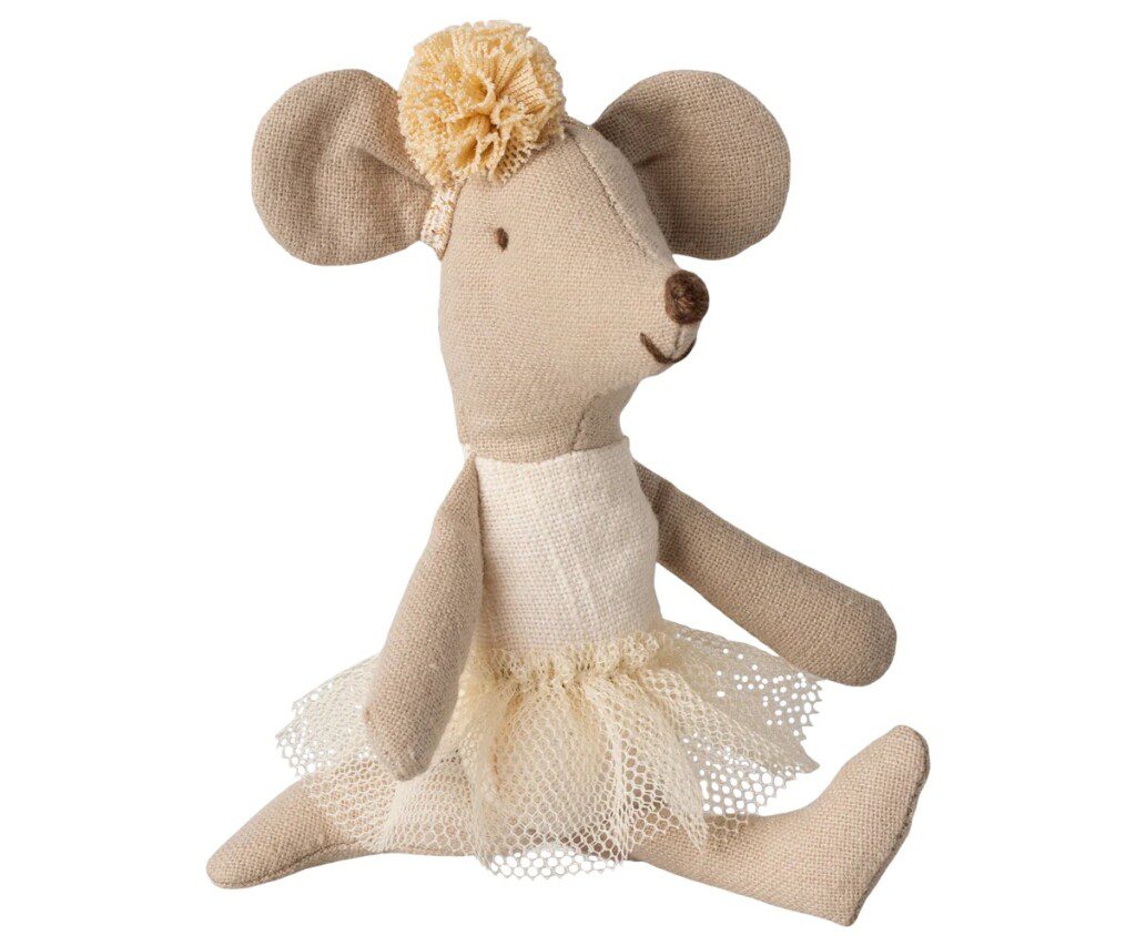 Maileg Ballerina Mouse, Little Sister - Off White