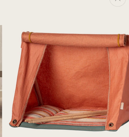Happy camper tent, Mouse  orange