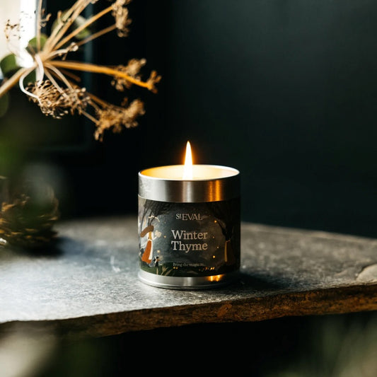 Winter Thyme Scented Christmas Tin Candle