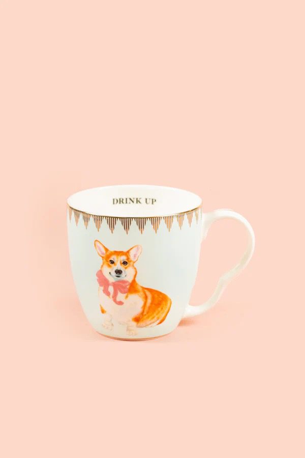 YVONNE ELLEN BEST OF BRITISH CORGI MUG (LARGE)