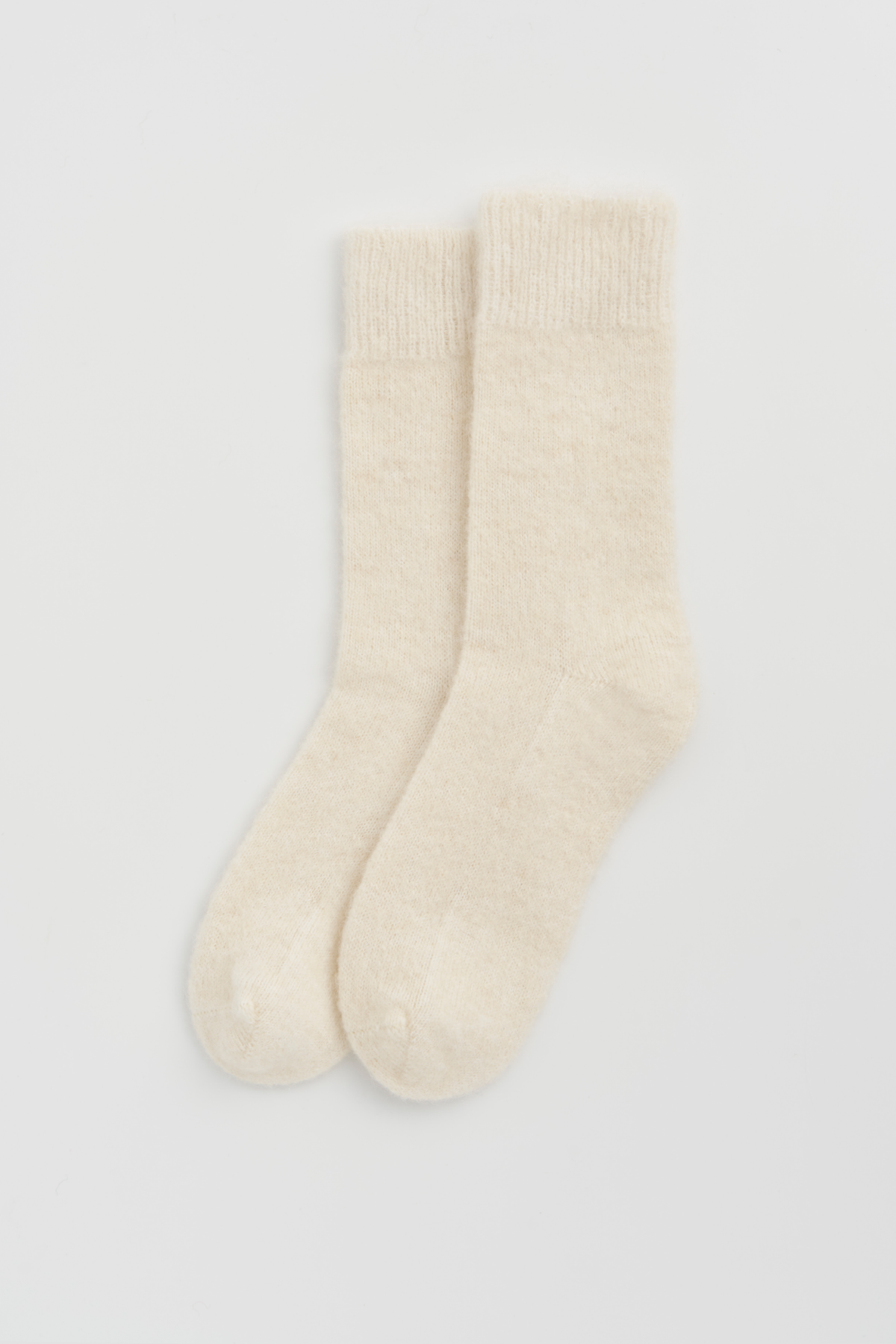 Clotted Cream Ultra Soft Alpaca Bed Socks