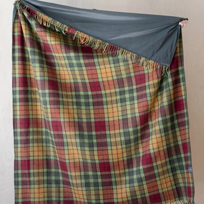 Recycled Wool Picnic Blanket Buchananautumn Tartan & Carrier