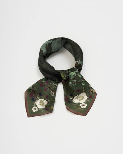 Orla Narrative Medium Square Scarf in Khaki
