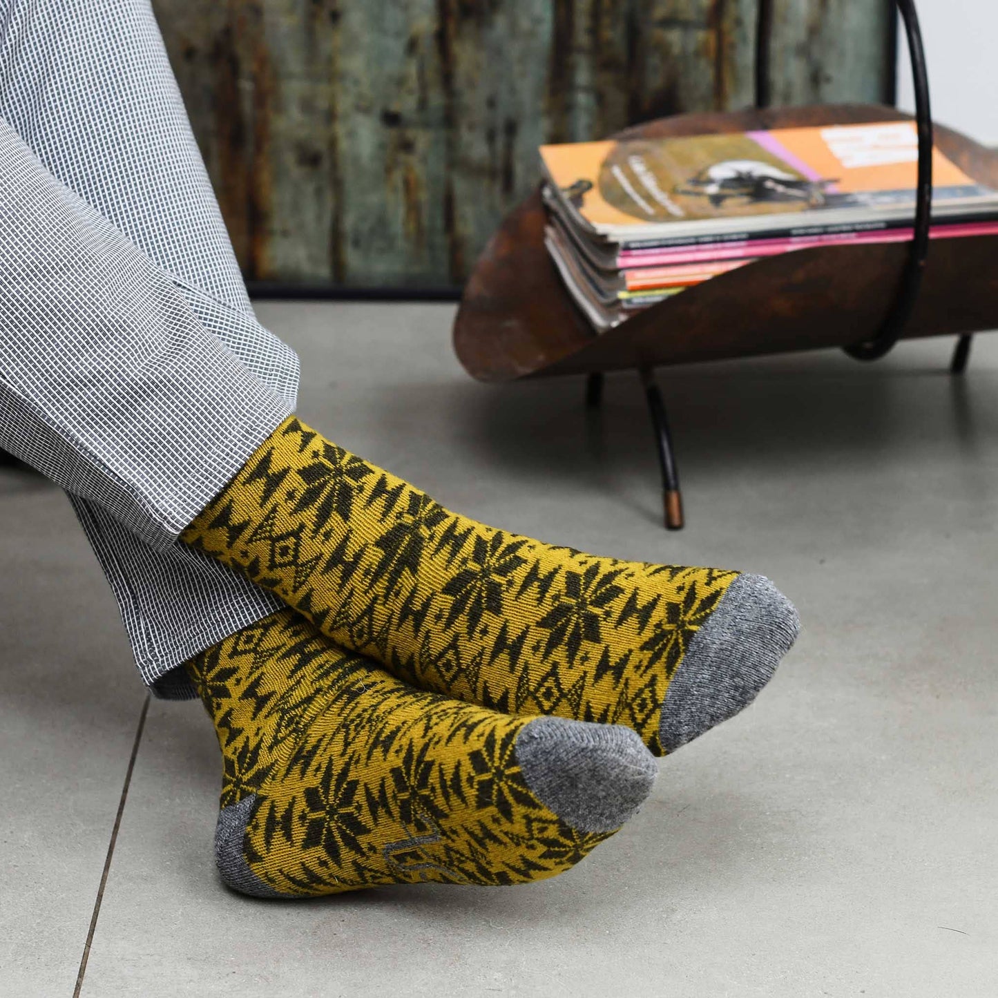 Men's Lambswool Ankle Socks