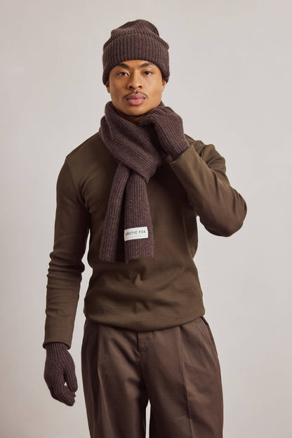 Cashmere Beanie - Chocolate Brown - AW26