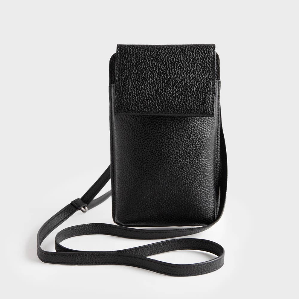 Black PU Phone Bag