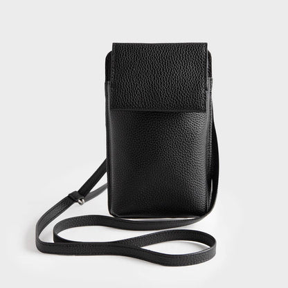 Black PU Phone Bag