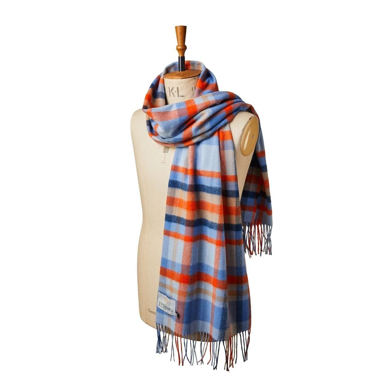 Lambswool Bright Check Scarf