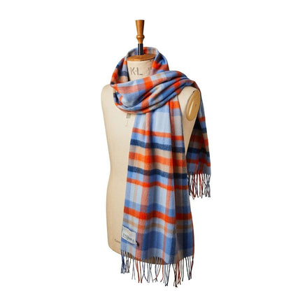 Lambswool Bright Check Scarf