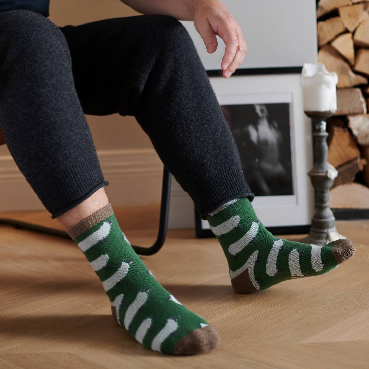 Men's Lambswool Ankle Socks