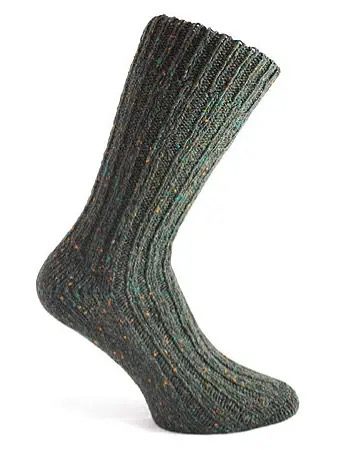 Donegal Socks | Wool Socks | Dark Green