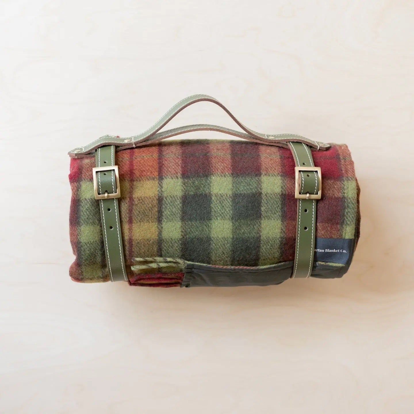 Recycled Wool Picnic Blanket Buchananautumn Tartan & Carrier