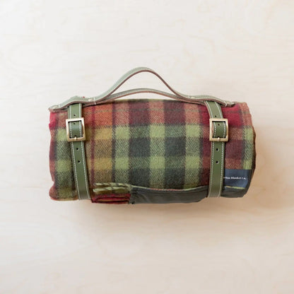 Recycled Wool Picnic Blanket Buchananautumn Tartan & Carrier