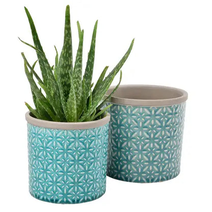 Glazed Pot - Tuscany Small Blue