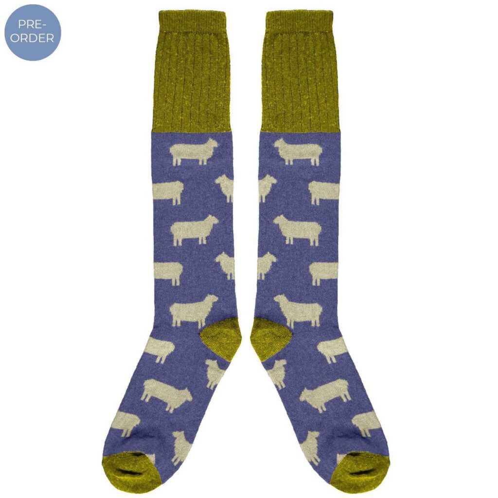 sheep - navy socks