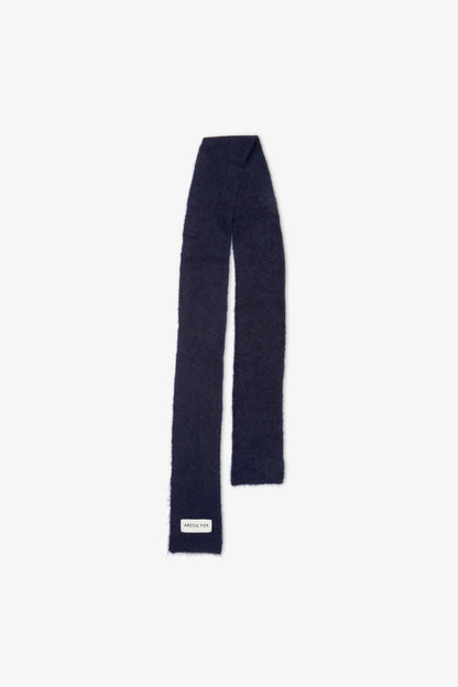 The Alpaca Skinny Scarf - Deep Sea Navy - AW25