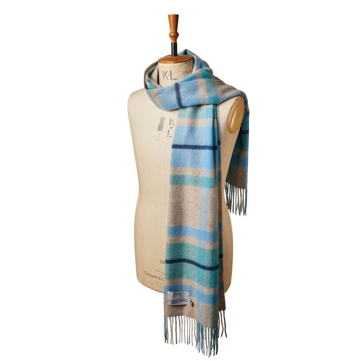 Lambswool Bright Check Scarf